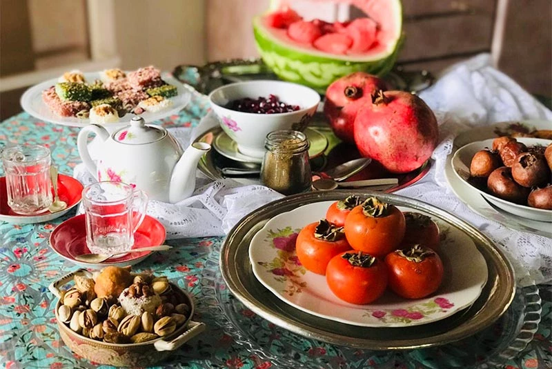 دکوراسیون شب یلدا