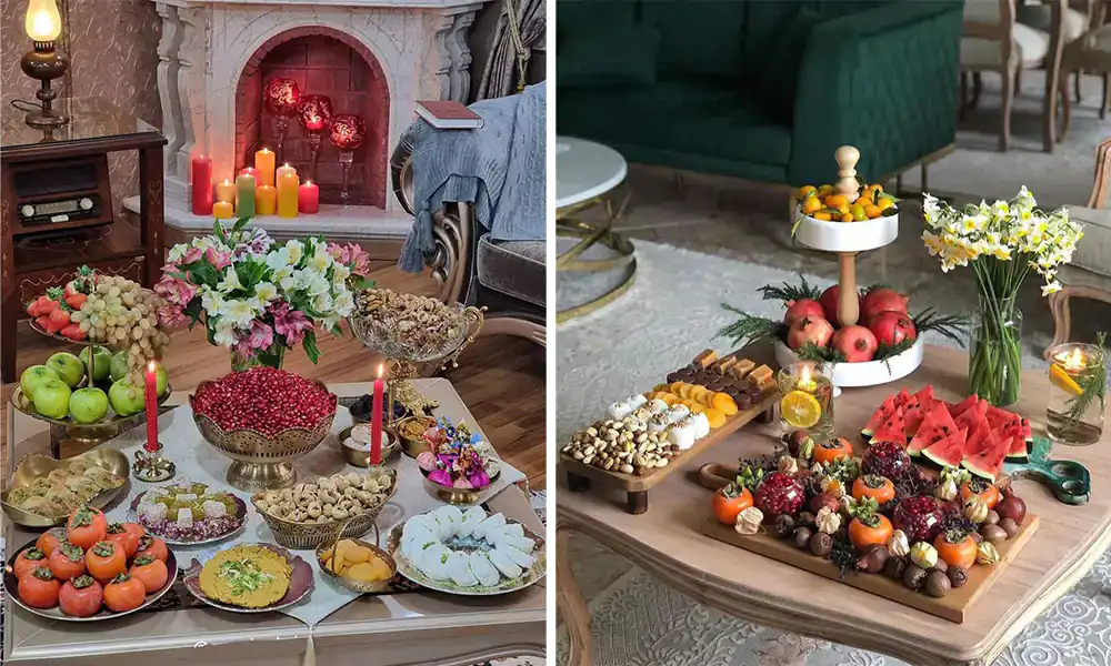 دکوراسیون شب یلدا